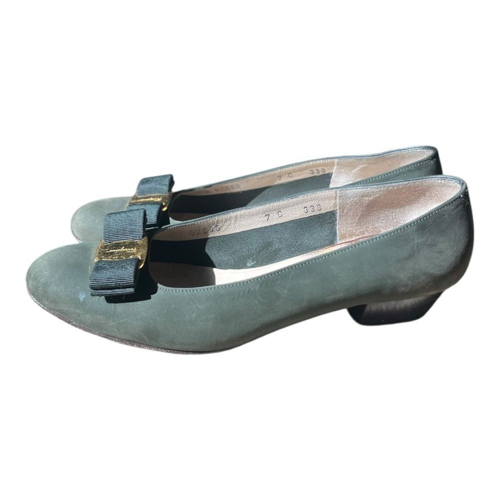 Salvatore Ferragamo Black Leather Footwear - Picture 2 of 8